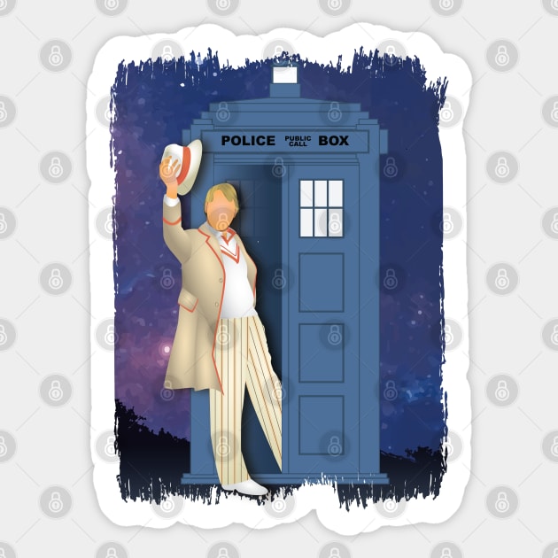 5th Doctor Sticker by Geek ReGeneration